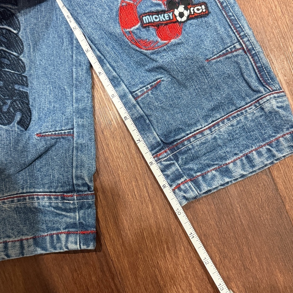 Kids' Blue Jeans with Mickey Soccer Patches - Picture 7 of 7
